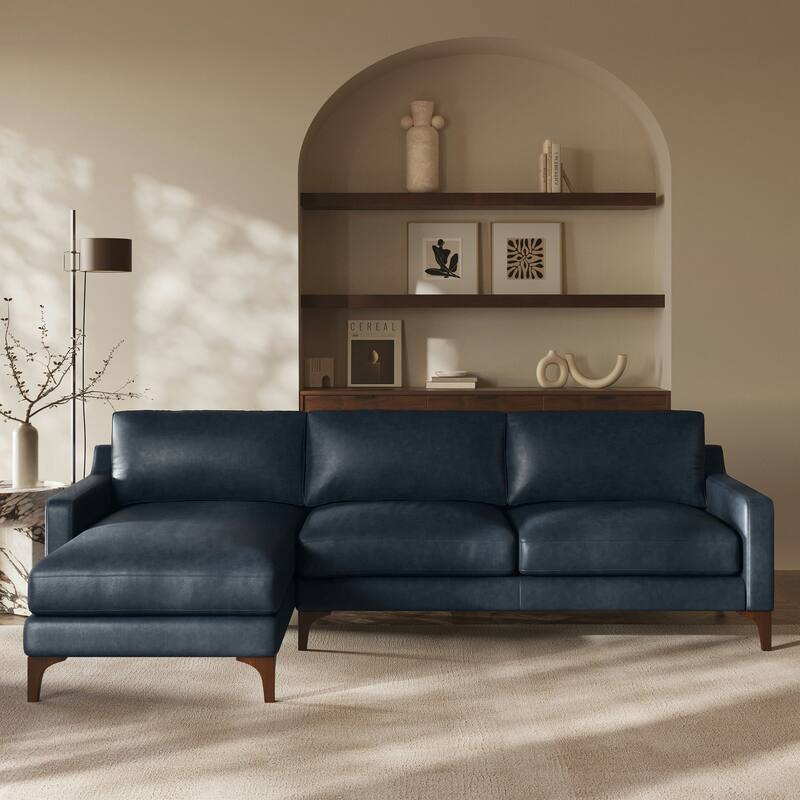 Poly & Bark Sorrento Sectional - Genuine Italian Leather