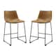 Middlebrook Prusiner 24-inch Faux Leather Counter Stool, Set of 2