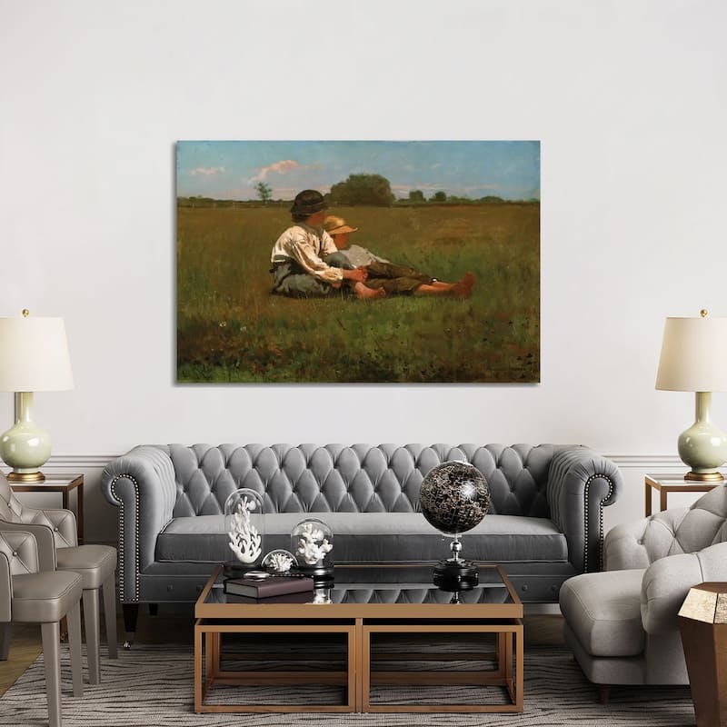 iCanvas "Boys In a Pasture, 1874" by Winslow Homer Canvas Print