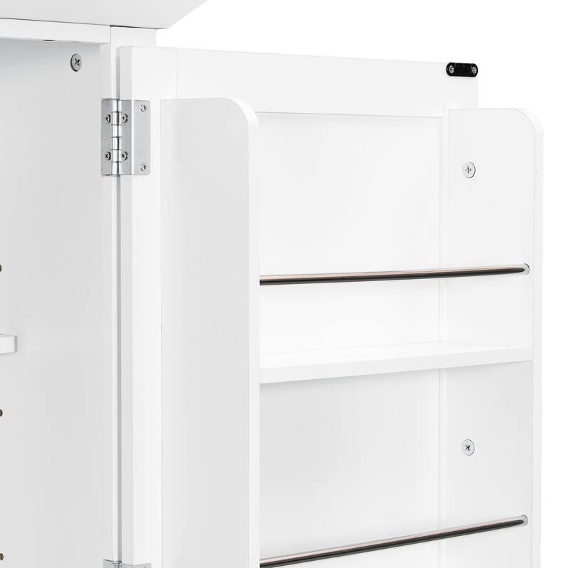 42x20x72 Inch Shaker Kitchen Pantry Cabinet, Freestanding Storage with Drawers, Door Shelves and Pull-Out Trays