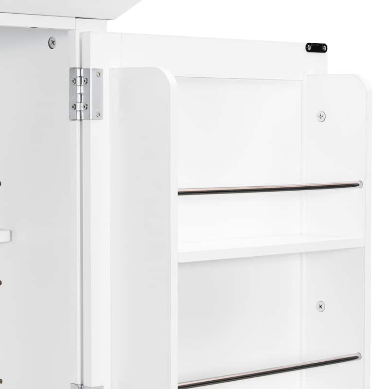 72" Shaker Style Kitchen Pantry Cabinet with Drawers, Freestanding Storage Cupboard with Pull-Out Trays