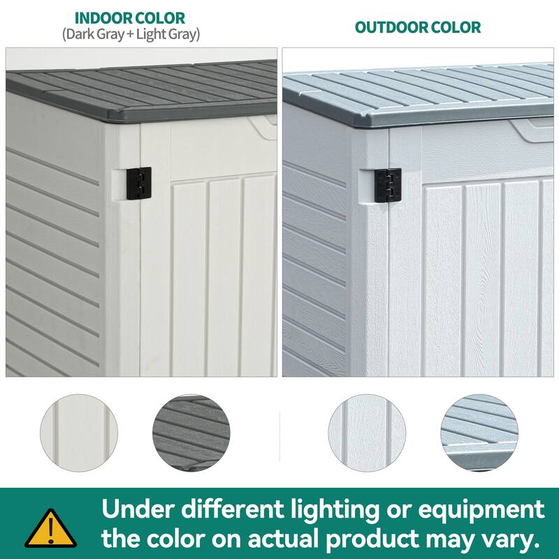 4.25 ft. W x 2.4 ft. D Resin Storage Shed