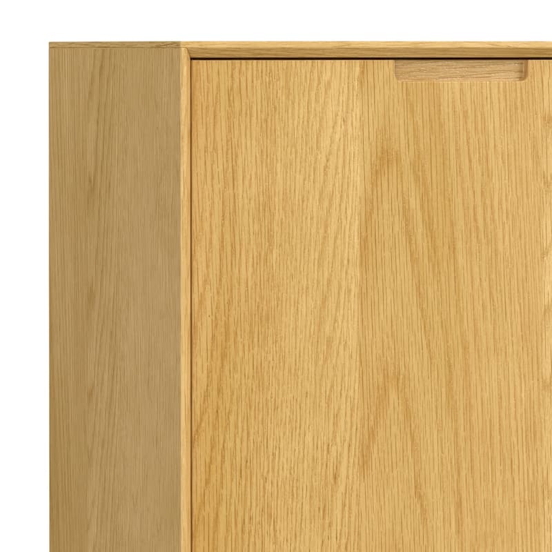 Simpli Home Banting SOLID HARDWOOD & Metal 58x18" Rectangle Modern 3 Door Sideboard Buffet - 18" D x 58" W x 36" H