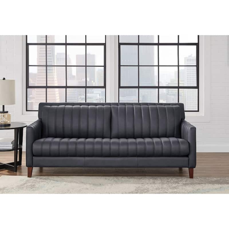 Hydeline Ennis Top Grain Leather Sofa and Chair Set - Sofa, Chair