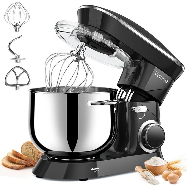 9.5 Qt Stand Mixer, 10-Speed Tilt-Head Food Mixer, Vezzio 660W
