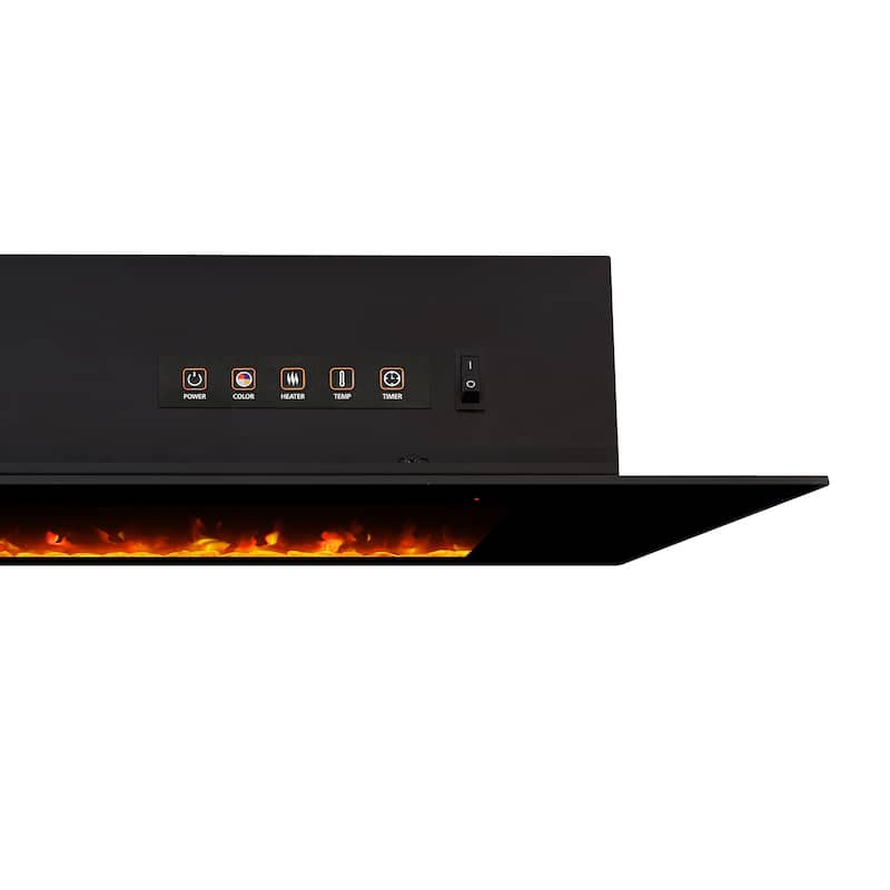 Corretto 72" Electric Wall Fireplace by Real Flame