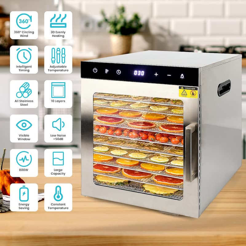 Stainless Steel Commercial Food Dehydrator for Food and Jerky