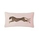preview thumbnail 2 of 4, Juicy Couture Velvet Cheetah Pillow 14" x 24" Pink