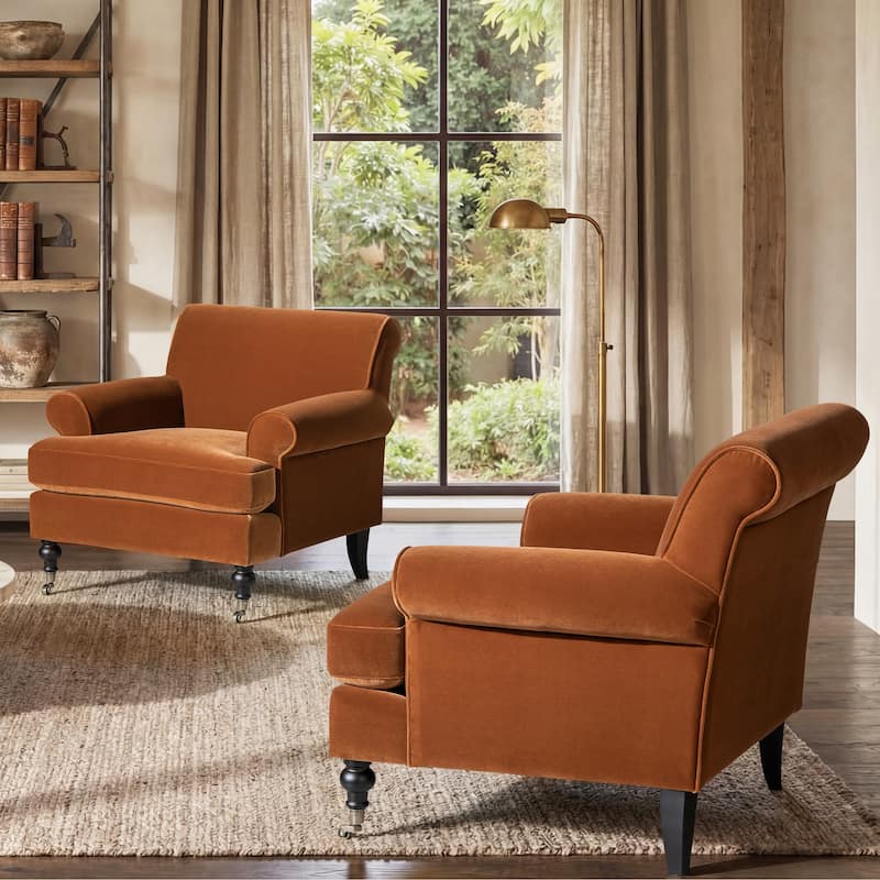 Jennifer Taylor Home Alana Lawson Accent Arm Chair - Burnt Orange