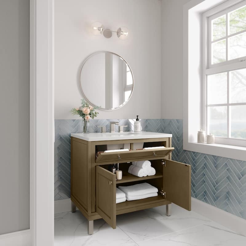 James Martin Vanities 503-V36-3WZ Chicago 36" Free Standing Single