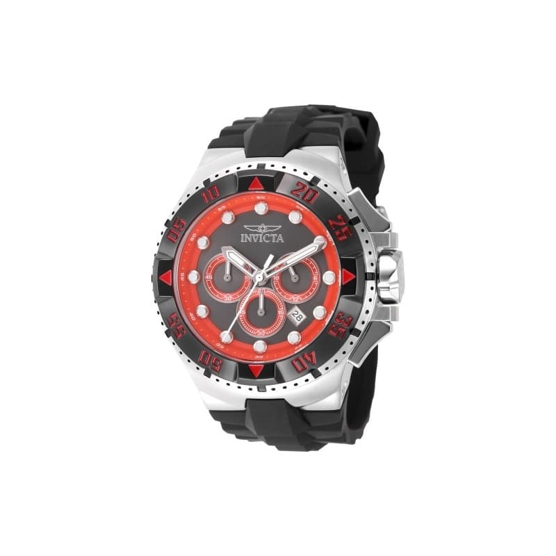 Invicta Men's 48536 Excursion Quartz VD53 Gunmetal, Red Dial Watch
