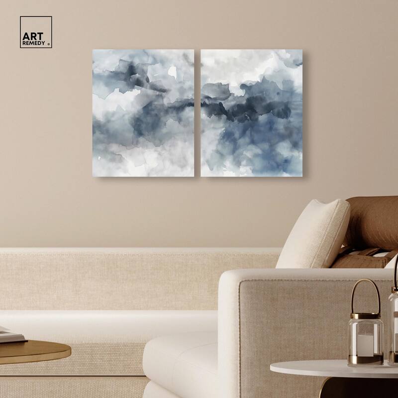 Calming Tides Canvas Set of 2 by Art Remedy, Gallery Wrapped