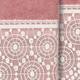 Authentic Hotel and Spa 100% Turkish Cotton Arian 2PC Cream Lace Embellished Hand Towel Set