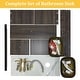 preview thumbnail 17 of 39, Vintage Aluminium Bathroom Vanity With Countertop Sink Copper Faucet Set