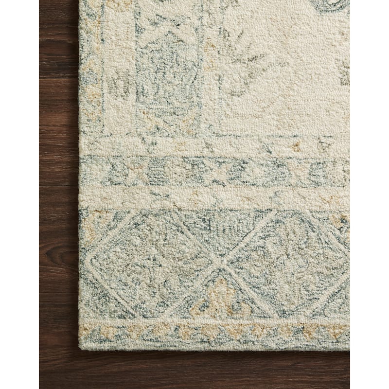 Alexander Home Annabelle Botanical Bloom Hand-Hooked Wool Rug