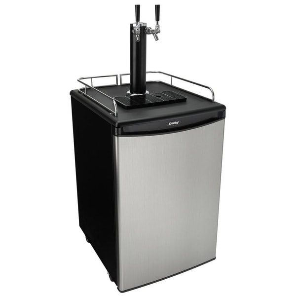 Danby Dkc054a12 21in Wide 5 4 Cu Ft Full Size Free Standing Kegerator With Dual Taps Black Steel Shipping Today 20528075