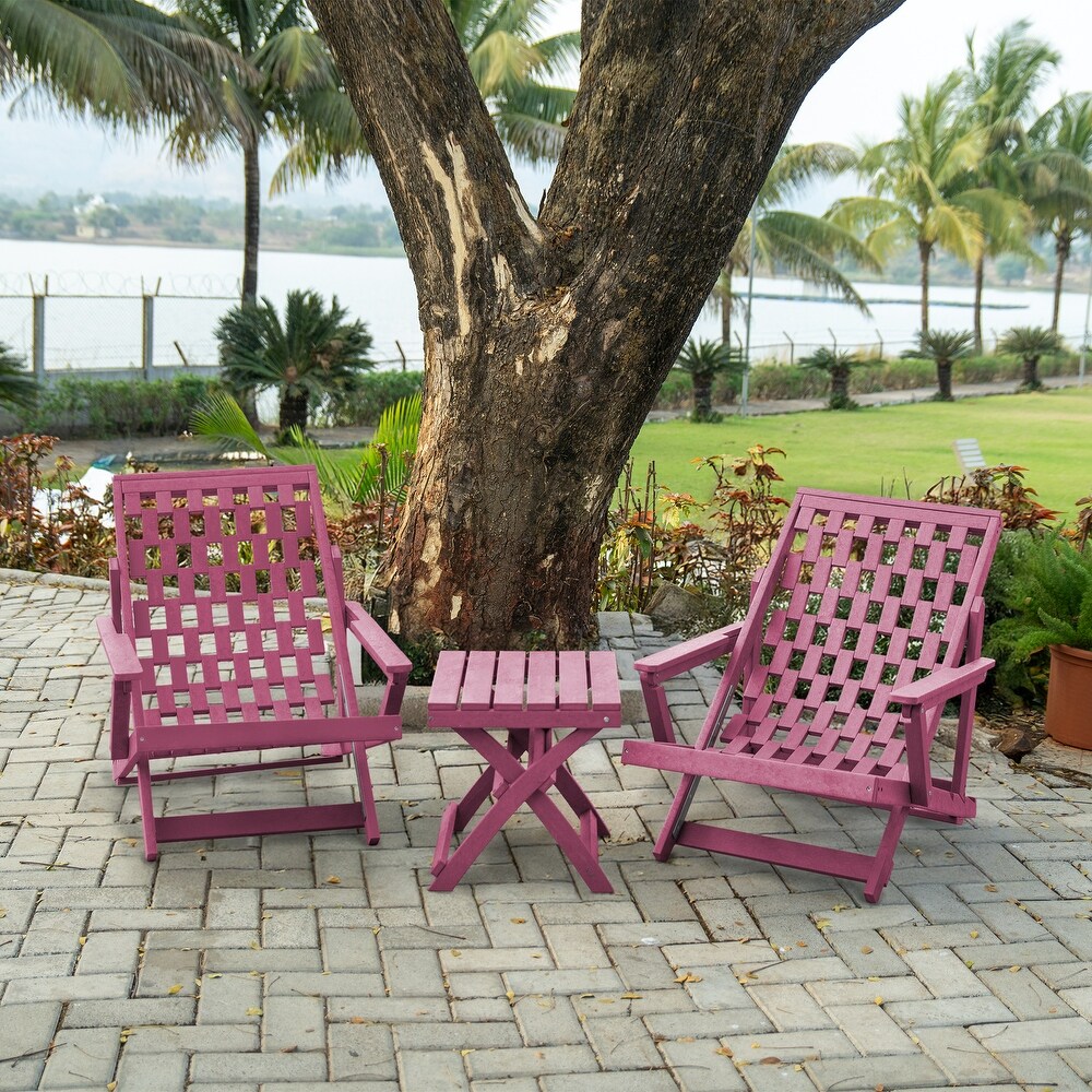 pink plastic outdoor chairs
