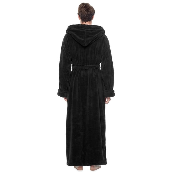 green emerald velvet dress Men's Fleece Lined French Terry Robe – Noble Mount