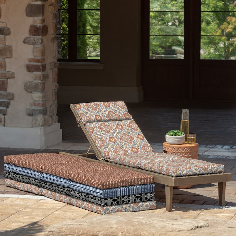 ARDEN 72 x 21 in Outdoor Chaise Lounge Cushion