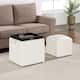 Option Ivory Faux Leather