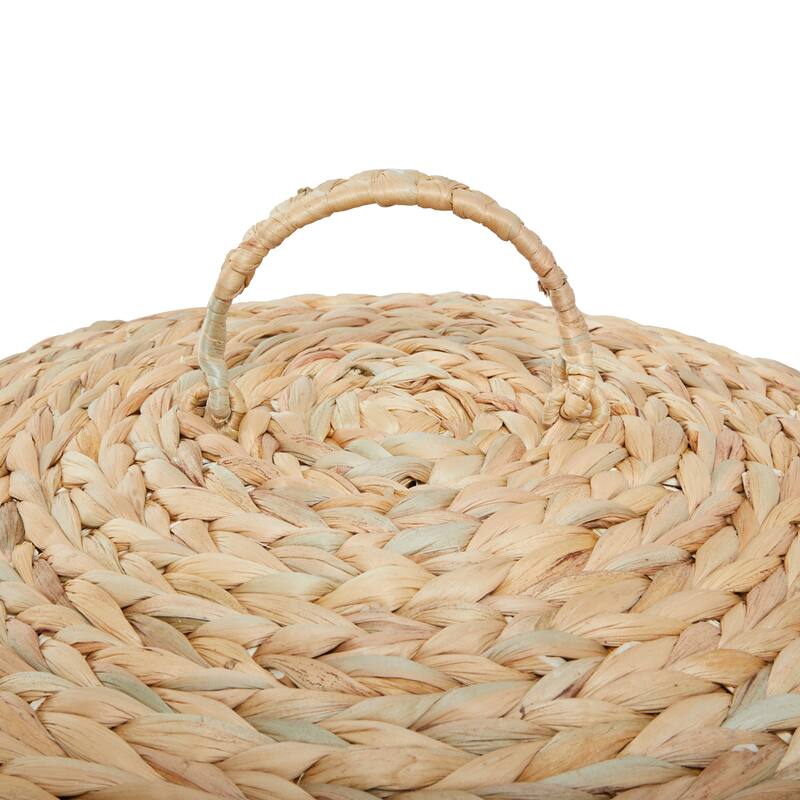 Brown Sea Grass Traditional Storage Basket (Set of 2)