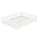 preview thumbnail 7 of 7, Queen Size Bed Floor Bed with Safety Guardrails and Door for Kids