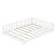 preview thumbnail 52 of 106, Twin/Full/Queen Size Floor Bed with Safety Guardrails for Kids, Wood Montessori Bedframe w/ Door, Children's Noiseless Beds