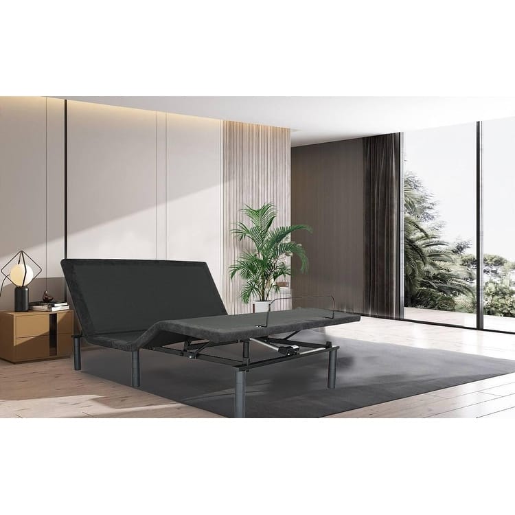 Adjustable Bed Base Electric Bed Frame with Remote Control Folding Design- TXL