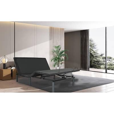 Adjustable Electric Bed Base with Remote Control Folding Design