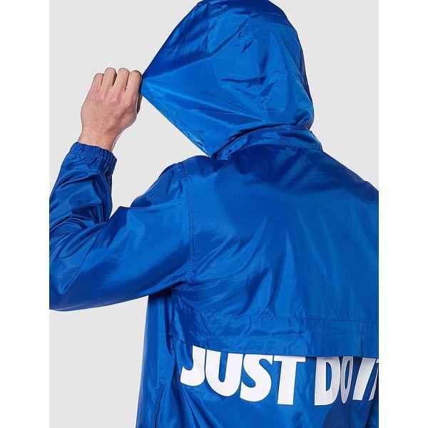 nike black and blue windbreaker