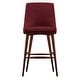 preview thumbnail 20 of 28, Sasha Espresso Barrel Back Counter Stools (Set of 2) iNSPIRE Q Modern