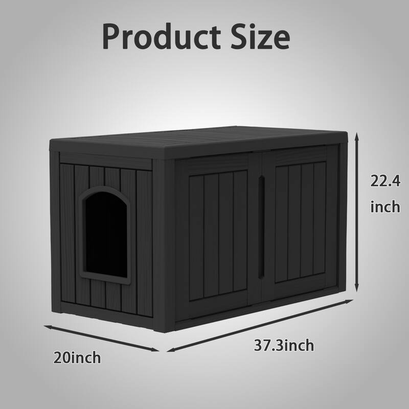 Resin outdoor cat house weatherproof anti-scratch anti-bite stray cats