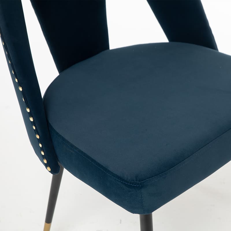 Modern Velvet Upholstered Dining Chairs Set of 6
