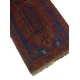 preview thumbnail 3 of 8, Vintage Distressed Ivory Navy/Red Rug - 2'10" x 4'5"