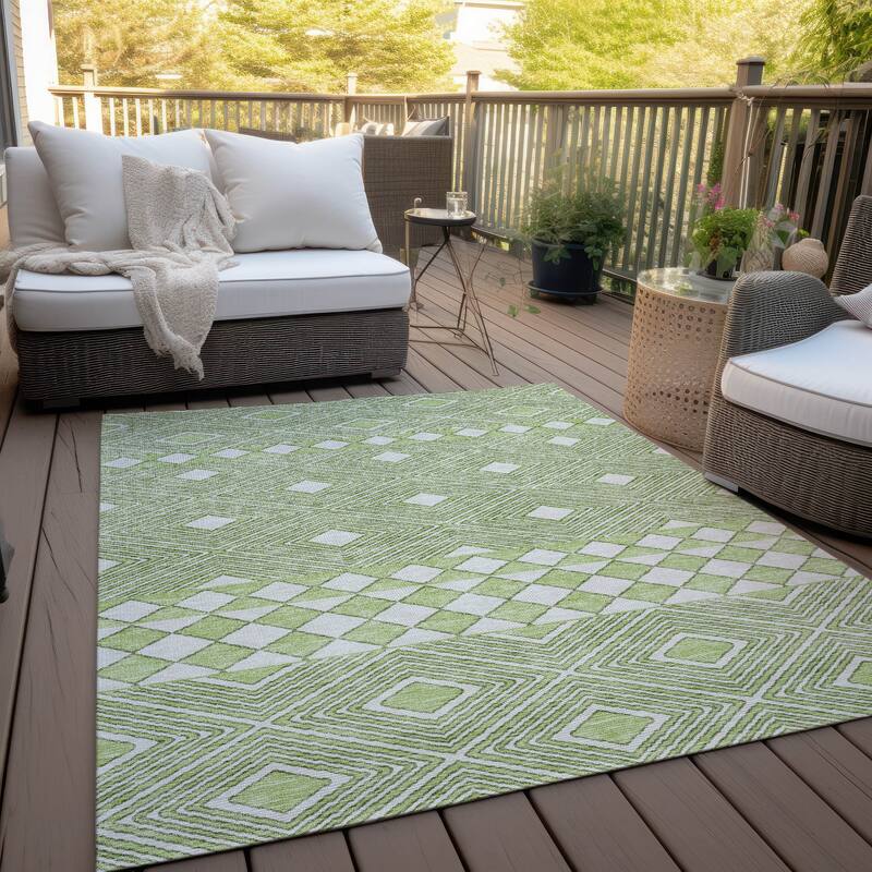 Machine Washable Indoor/ Outdoor Chantille Boho Moroccan Rug
