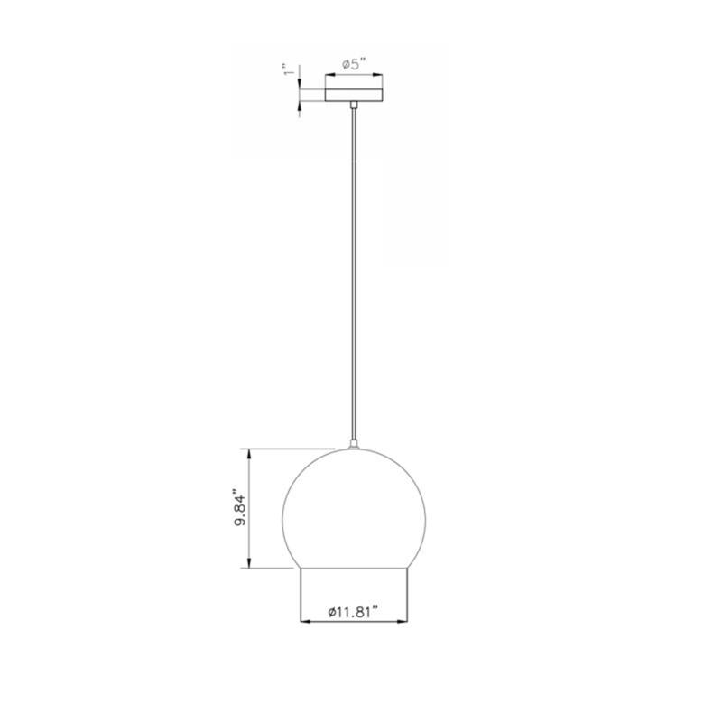 AFX RXYP12 Roxy Single Light 10" Wide Pendant