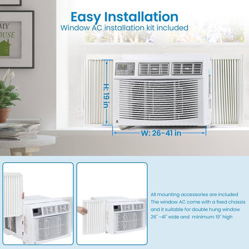 10000 BTU Window Air Conditioner for Home and Office Use with Wifi - N/A