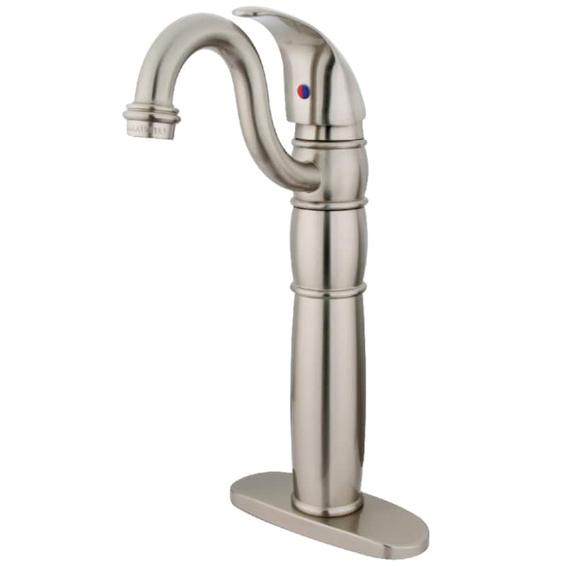 Kingston Brass Heritage Single-Handle Vessel Sink Faucet - Brushed Nickel