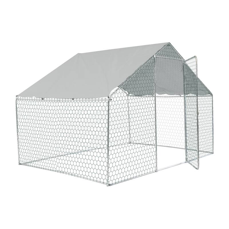 Outdoor chicken coop metal big space 10*6*6FT
