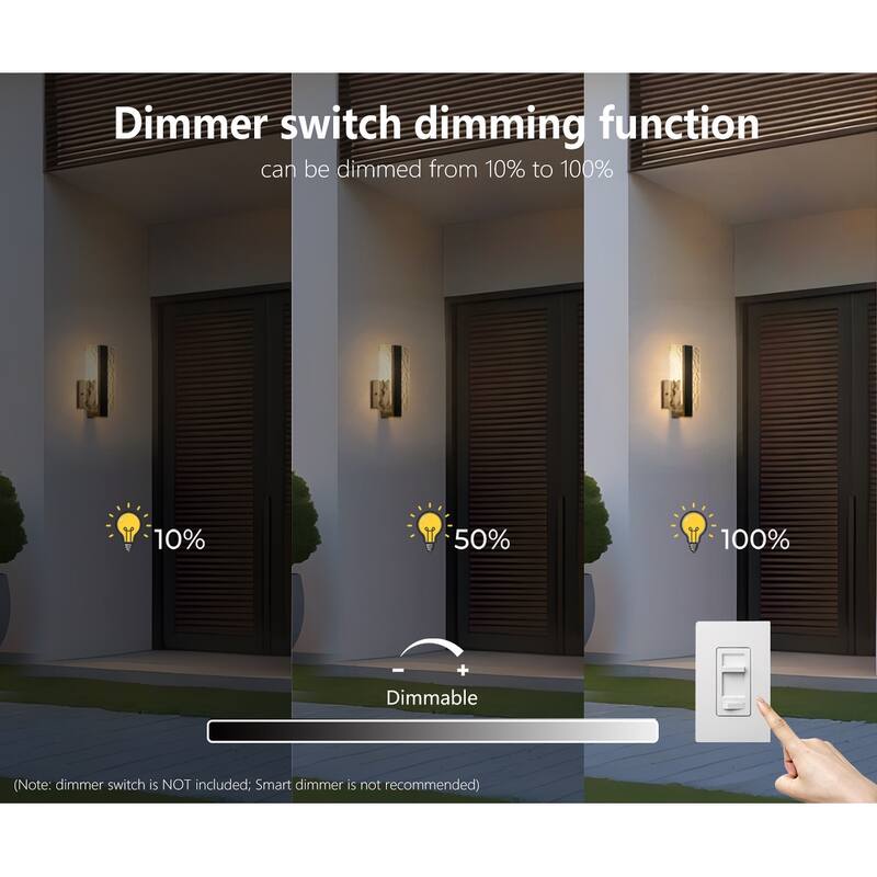 Modern Outdoor LED Wall Lights 2 Packs