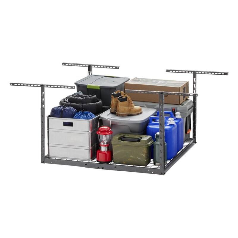 ladiator GarageWorks Overhead GearLoft Storage Rack 4x4 ft