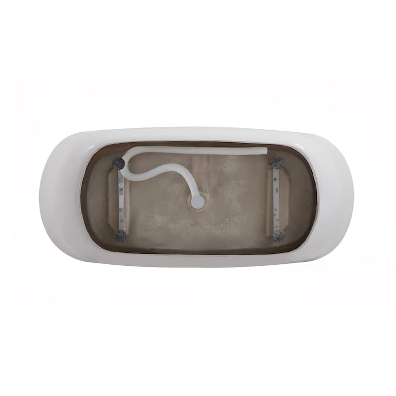 Cameron Soaking Bathtub in Glossy White