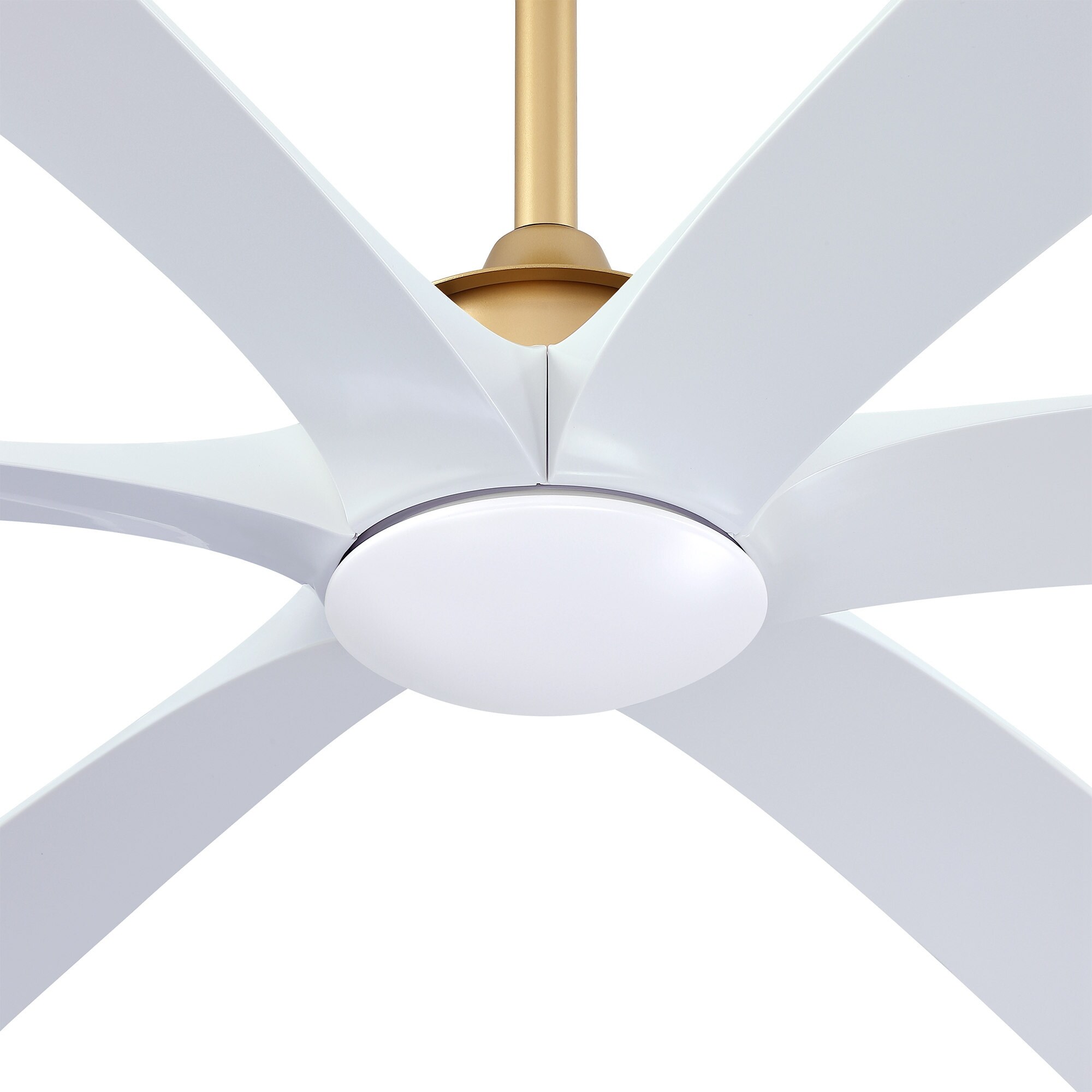 72-inch Modern 6-Blade Gold Propeller Ceiling Fan with Light and
