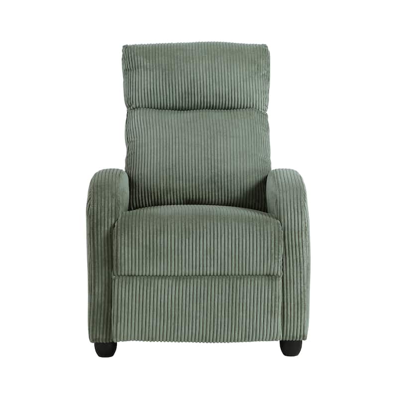 Covelo Corduroy Push Back Reclining Chair