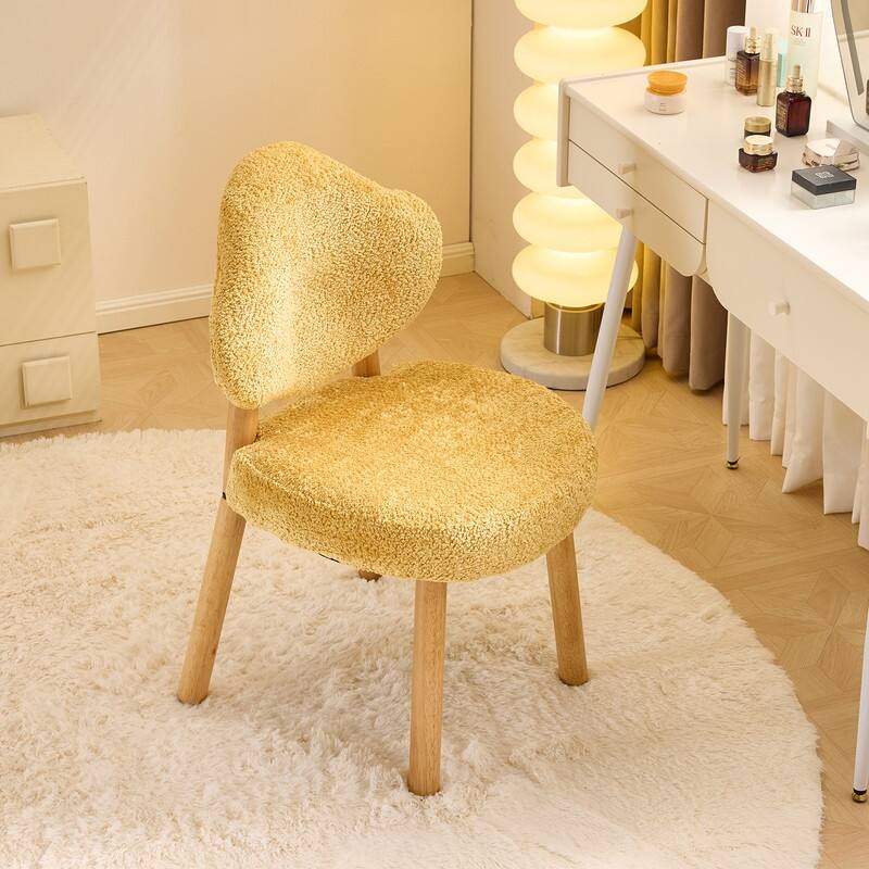Cloud Puff Soft Accent Chair – Cozy Vanity & Lounge Chair
