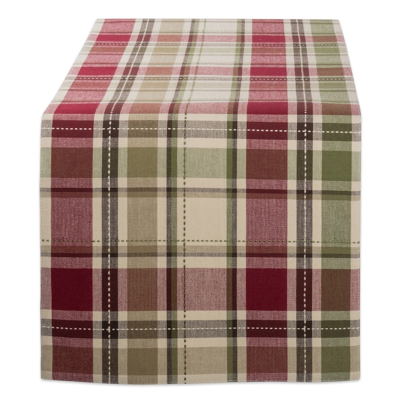 Homespun Plaid Table Runner - 108" - Multi-Color