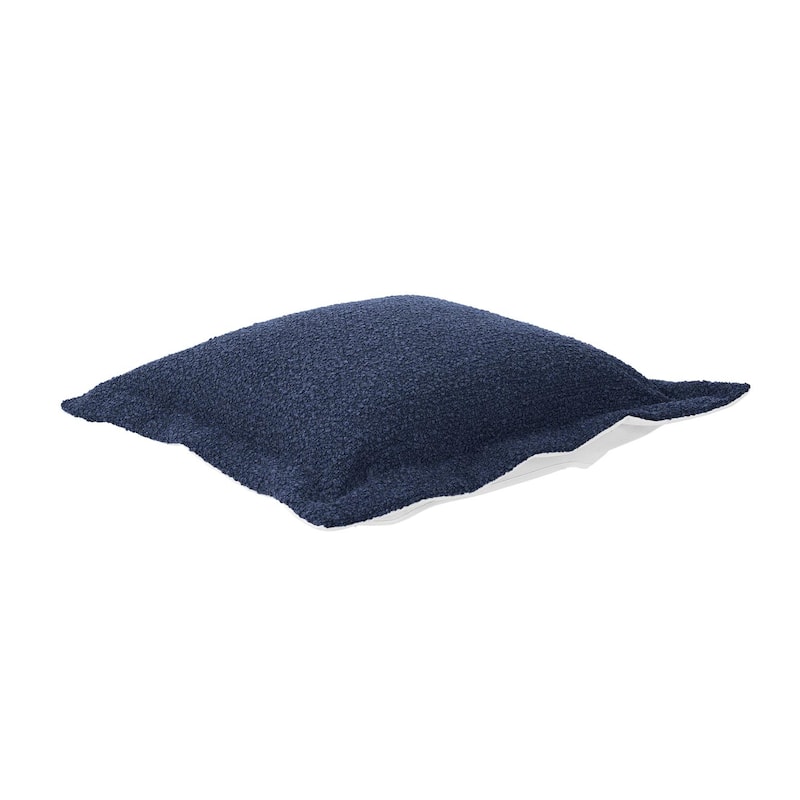 Allan Andrews Indoor/Outdoor Puff Ottoman Cushion & Cover Only, Alicante Collection - Indigo