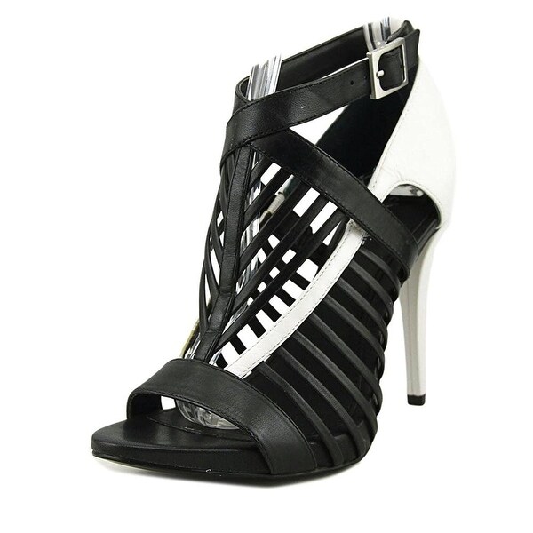 calvin klein black and white pumps