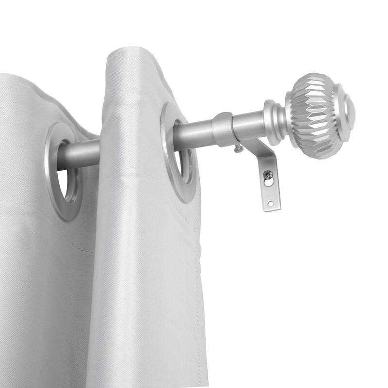 UTOPIA ALLEY Wall Mounted 3/4 Inch Curtain Rod - Adjustable Drapery Rods, Gold Curtain Rods, Bedroom Decorative Curtain Rods