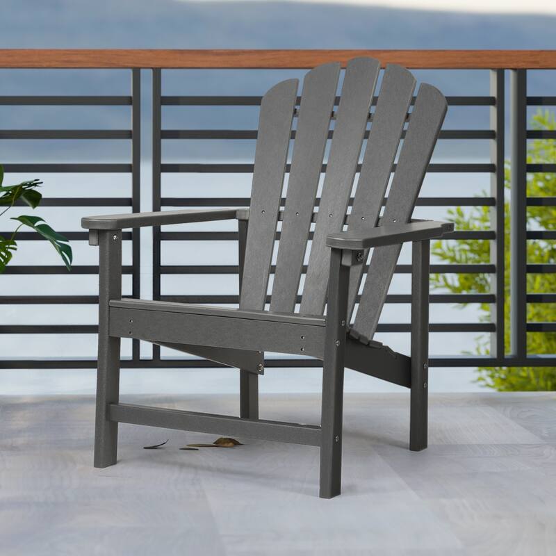 Vrakae Patio HDPE All-Weather Stacking Adirondack Chair